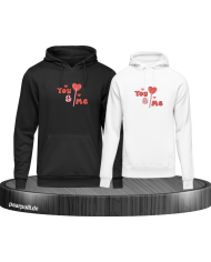 You and Me Herz Hoodie