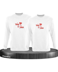 You and Me Herz Sweatshirt