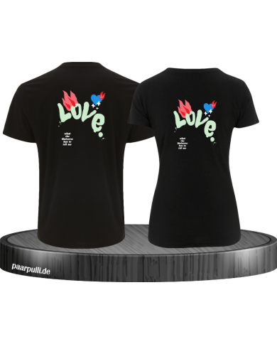 Love Logo mit Flamme T-Shirt Love Logo mit Flamme T-Shirt
