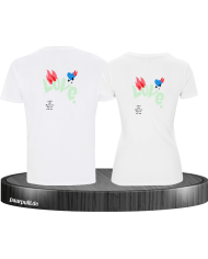 Love Logo mit Flamme und Herz T-Shirt