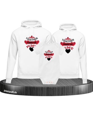 Together Favorite Place Hoodies mit Baby Body Together Favorite Place Hoodies mit Baby Body