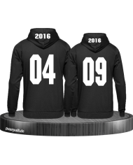 Her king - His Queen gedruckt auf Partner Hoodies