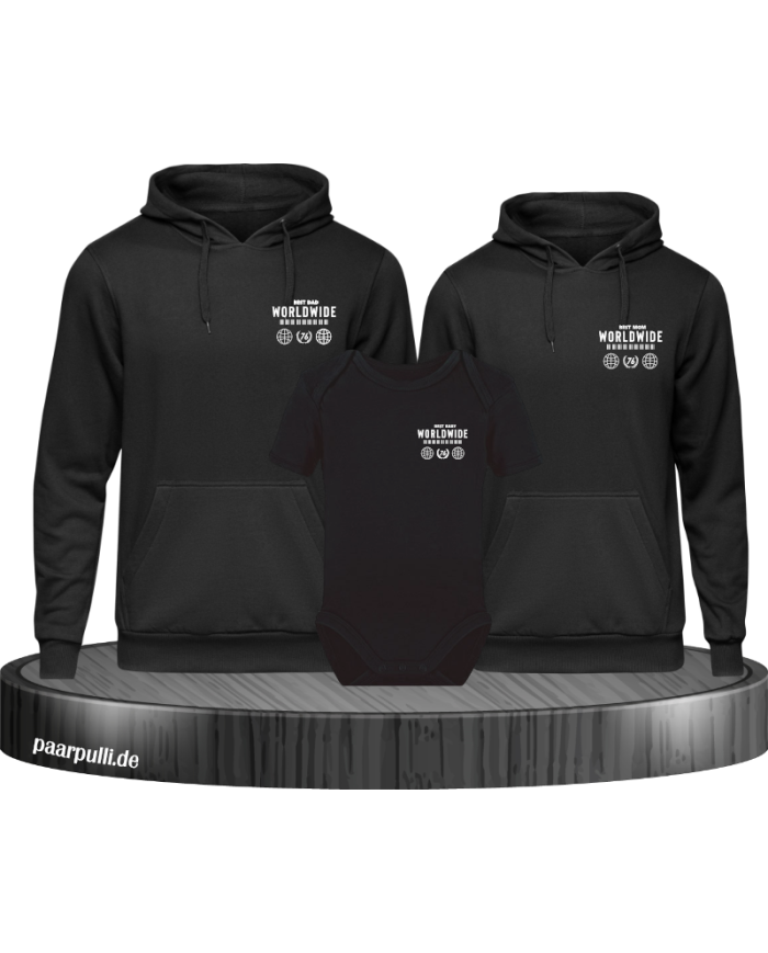 Worldwide Family Hoodies mit Baby Body