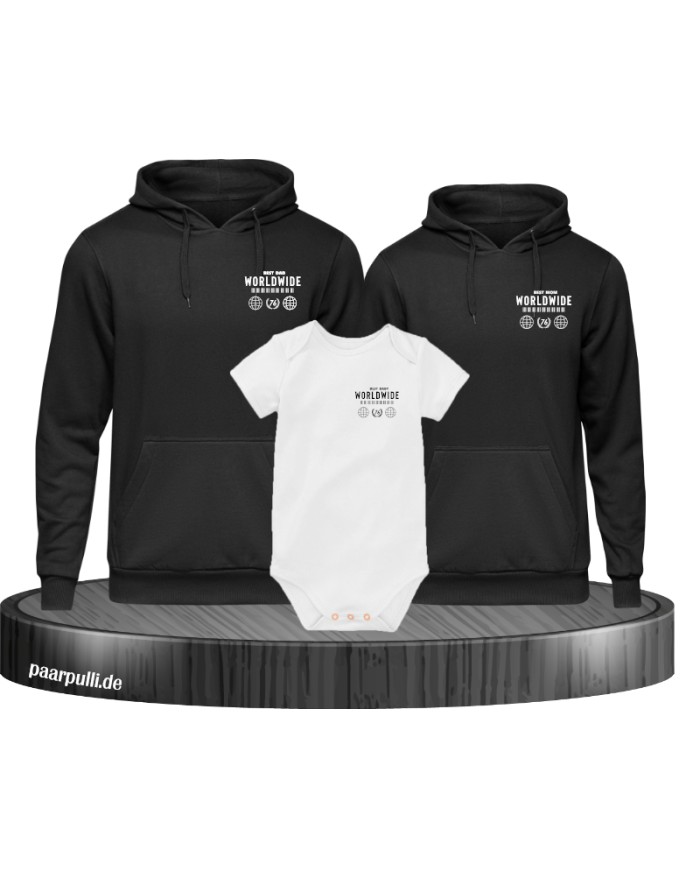 Worldwide Family Hoodies mit Baby Body