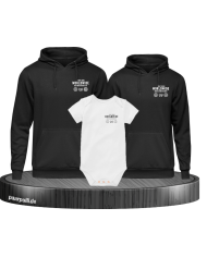 Worldwide Family Hoodies mit Baby Body