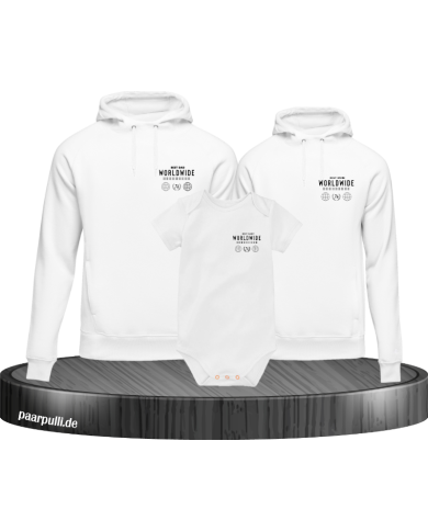 Worldwide Family Hoodies mit Baby Body Worldwide Family Hoodies mit Baby Body