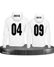 Her King His Queen Vorne und Hinten bedruckt Partnerlook