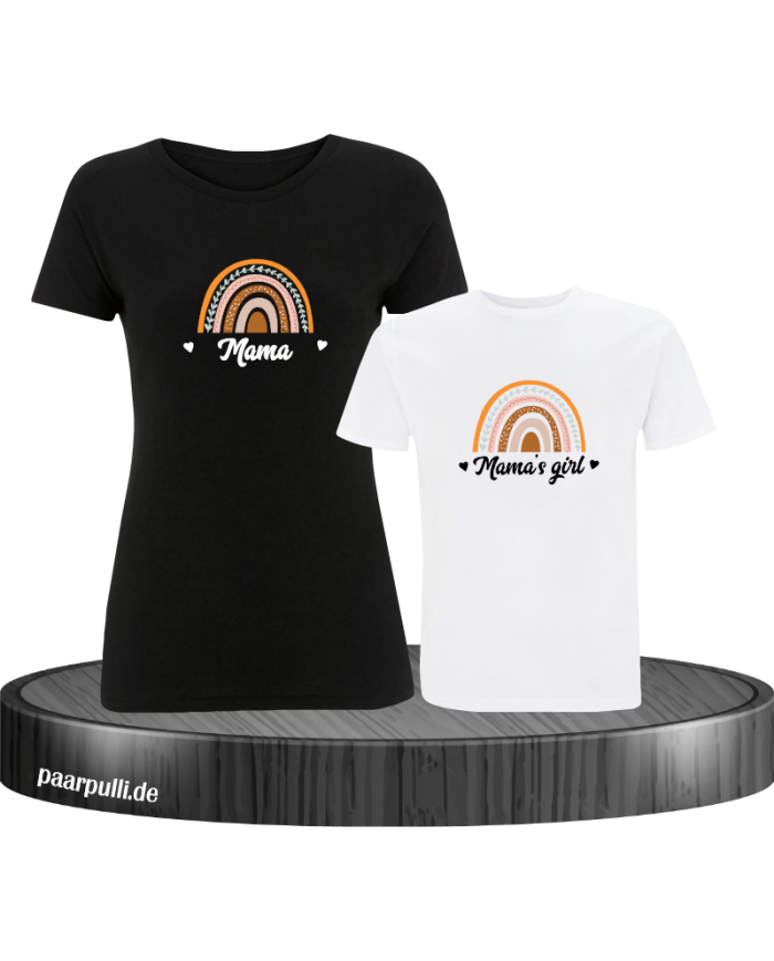 Mama und Mama's Girl Partnerlook T-Shirts für Mutter und Kind