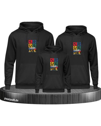 Forever Love Life Family Hoodies Forever Love Life Family Hoodies