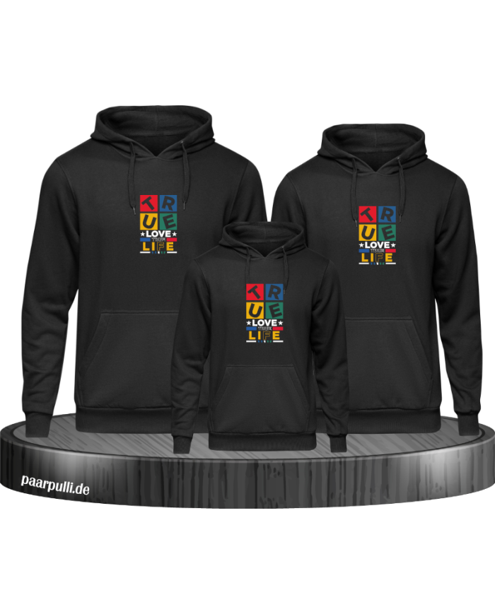 Forever Love Life Family Hoodies