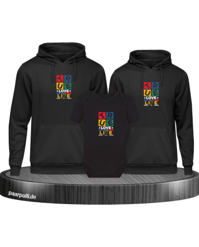 Forever Love Life Family Hoodies Forever Love Life Family Hoodies