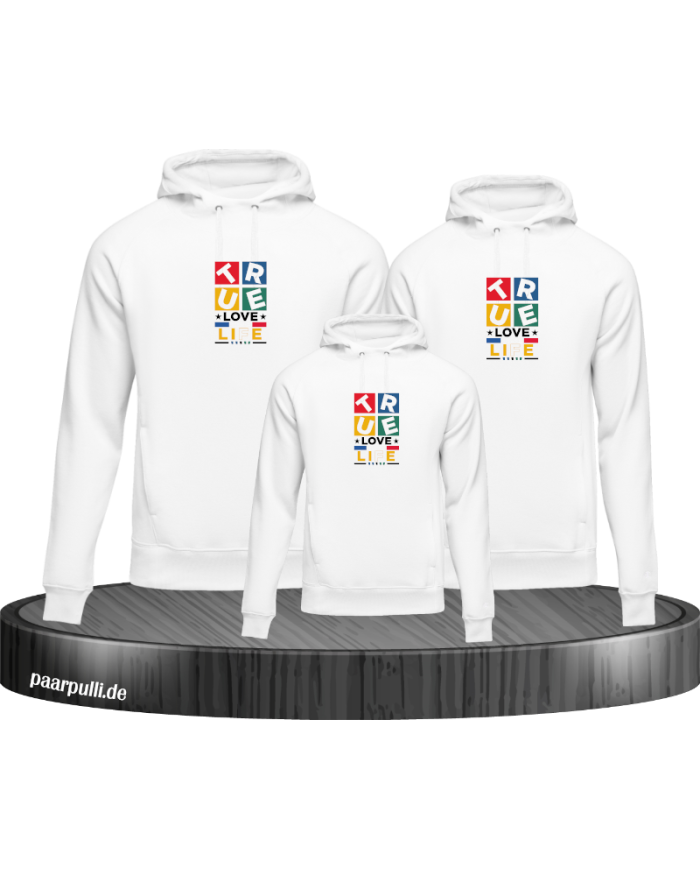 Forever Love Life Family Hoodies