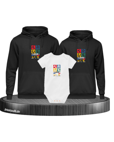 Forever Love Life Hoodies mit Baby Body Forever Love Life Hoodies mit Baby Body