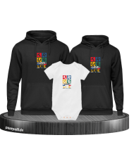 Forever Love Life Hoodies mit Baby Body