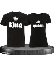 King und Queen in Schwarz und Weiß als Couple-Set