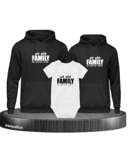 We are Family no matter what 3er Hoodies mit Baby Body