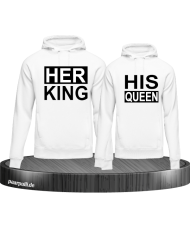 Her King & His Queen Pärchen Hoodies