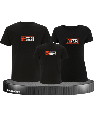 Happy Family 3er Familienset T-Shirts Happy Family 3er Familienset T-Shirts