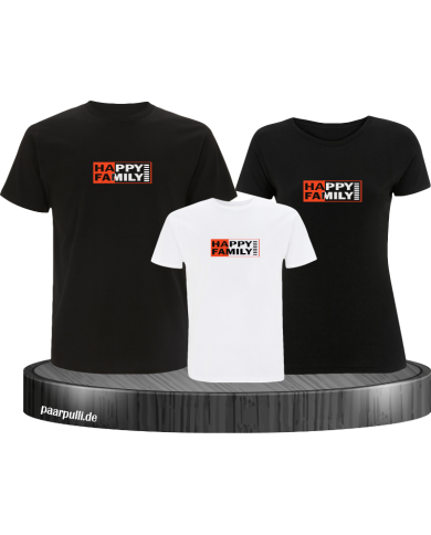 Happy Family 3er Familienset T-Shirts Happy Family 3er Familienset T-Shirts