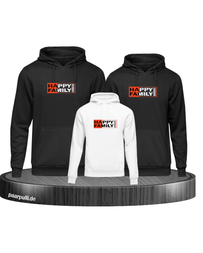 Happy Family 3er Hoodies