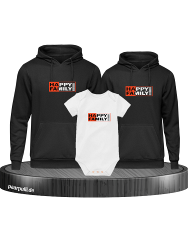Happy Family 3er  mit Baby Body Happy Family 3er  mit Baby Body