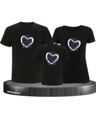 Where Family is there is Love 3er Familienset T-Shirts