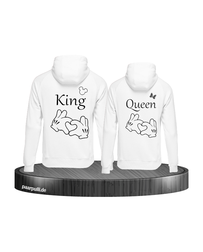 King Queen King Queen Hoodies Set of King & Queen Pärchen 