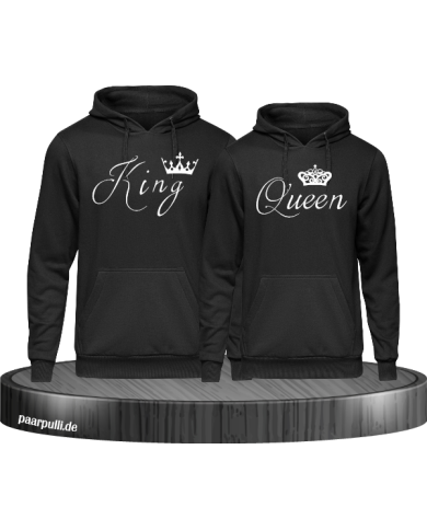 King Queen mit krone schwarz