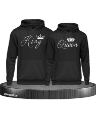 King Queen mit krone schwarz