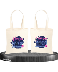 Love to the moon and back Jutebeutel