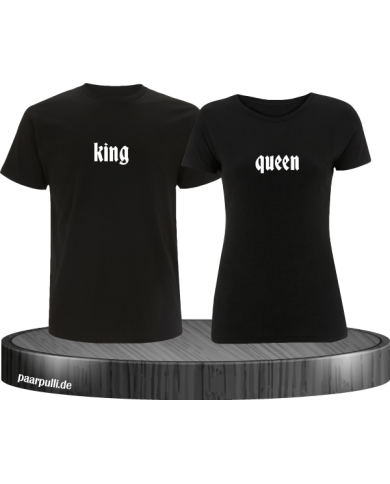 king queen t shirts in schwarz