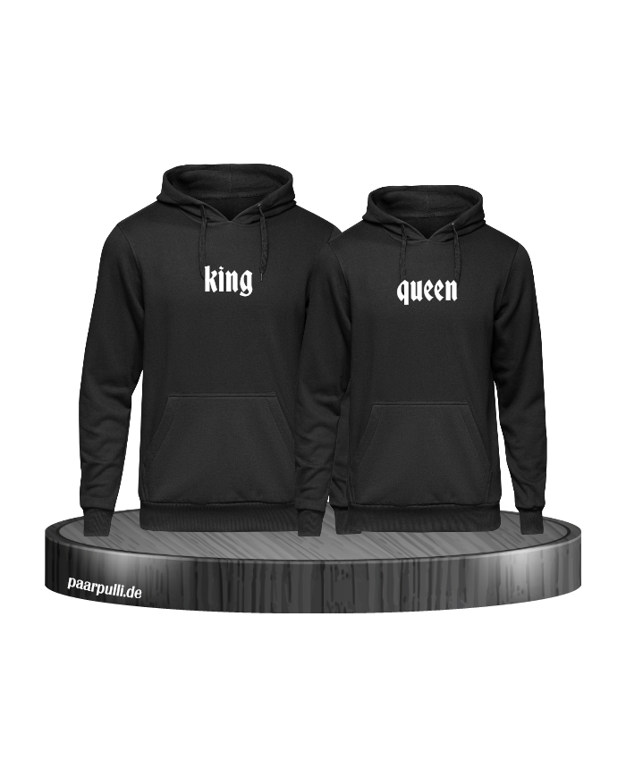 Partnerlook King Queen in schwarz