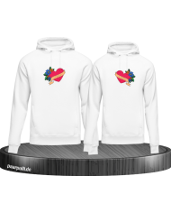 True Love mit Herz Hoodie