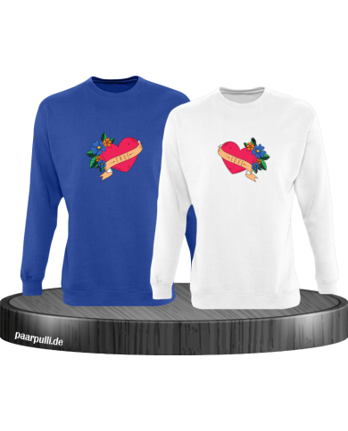 True Love mit Herz Sweatshirt True Love mit Herz Sweatshirt