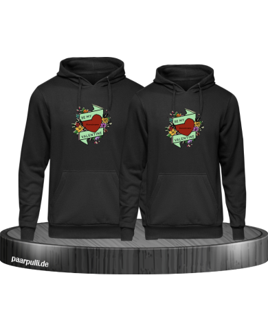 Be my Valentine mit Wunschname Hoodie Be my Valentine mit Wunschname Hoodie