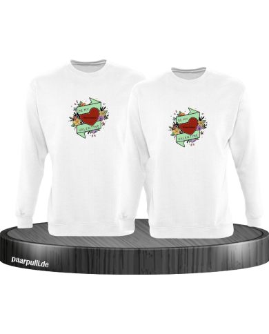 Be my Valentine mit Wunschname Sweatshirt Be my Valentine mit Wunschname Sweatshirt