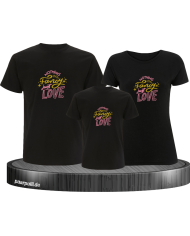 Nothing fancy just Love 3er Familienset T-Shirts