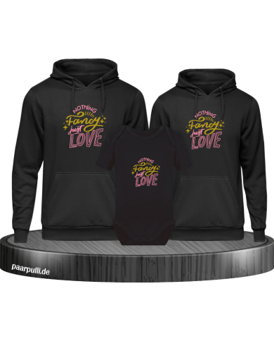 Nothing fancy just Love 3er Hoodies mit Baby Body Nothing fancy just Love 3er Hoodies mit Baby Body