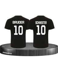 Bruder Schwester Schwarz Weiß