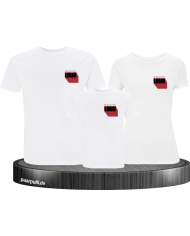 Alles was du brauchst ist Liebe 3er Familienset T-Shirts