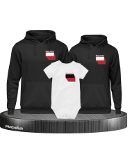 Alles was du brauchst ist Liebe 3er Hoodies mit Baby Body