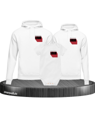 Alles was du brauchst ist Liebe 3er Hoodies mit Baby Body