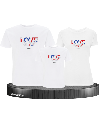 Love my Family 3er Familienset T-Shirts