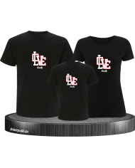 Love Family 3er Familienset T-Shirts