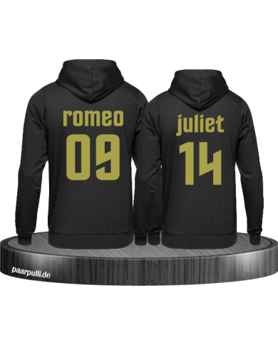 Romeo & Juliet Hoodie schwarz