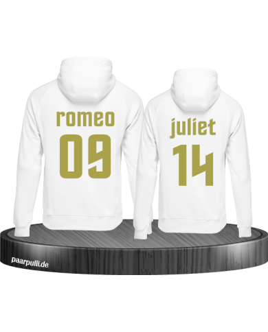 Romeo & Juliet Hoodie weiß