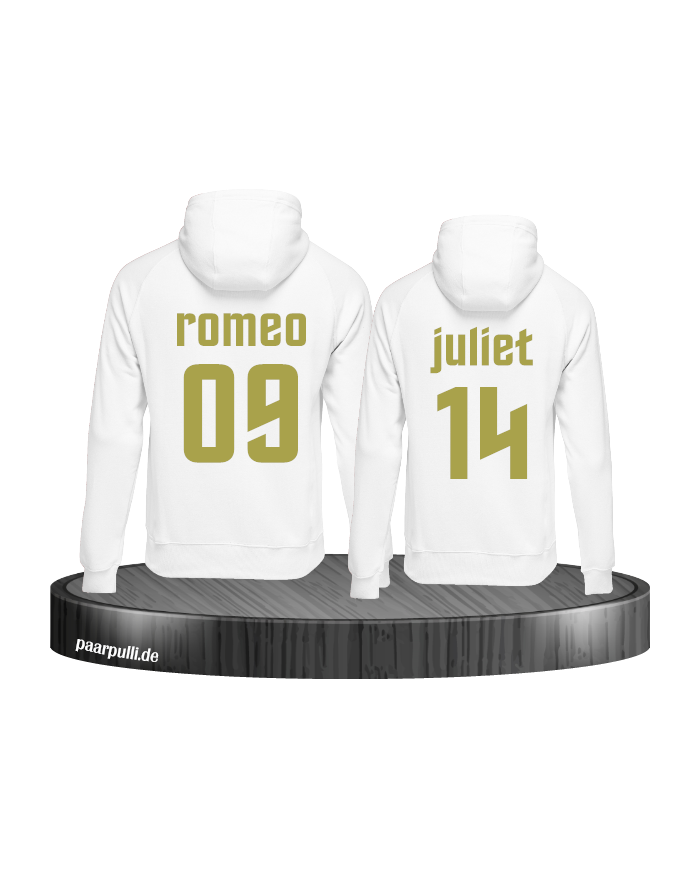 Romeo & Juliet Hoodie weiß