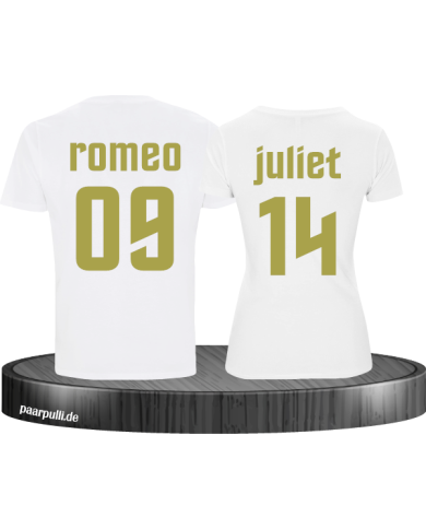 Romeo & Juliet Partnerlook T-Shirt Set