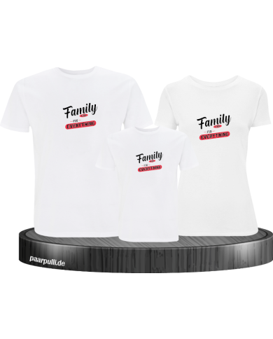 Family can fix everything 3er Familienset T-Shirts