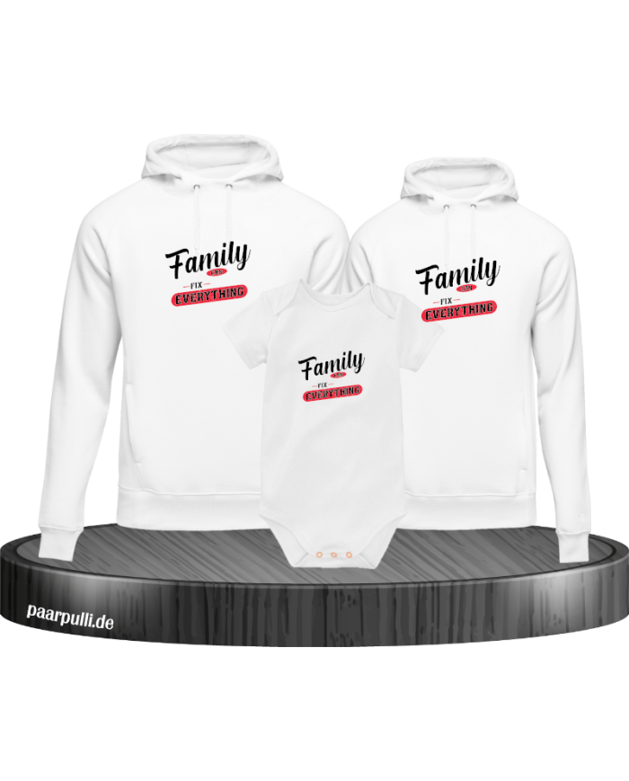 Family can fix everything 3er Hoodies